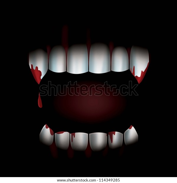 Vampire Teeth Stock Illustration 114349285 | Shutterstock