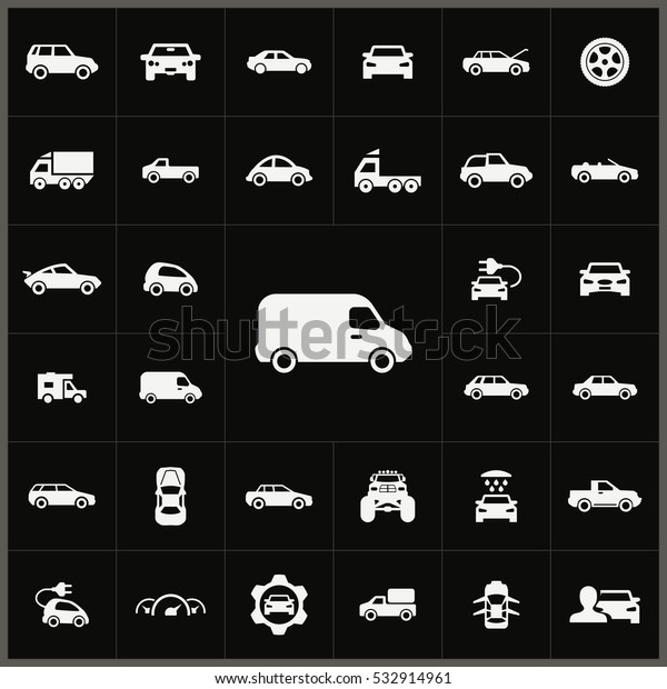 van\
icon. car icons universal set for web and\
mobile