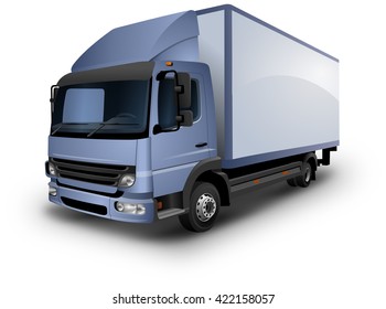 Van Truck White Background