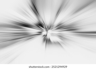 VANISHING POINT BACKGROUND, SPEED BLACK LINES ON WHITE, FAST MOTION BLUR, BLACK AND WHITE MOVEMENT BACKDROP