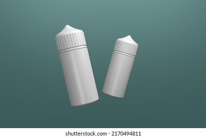 Vape Liquid Bottle Mockup 3D Rendering