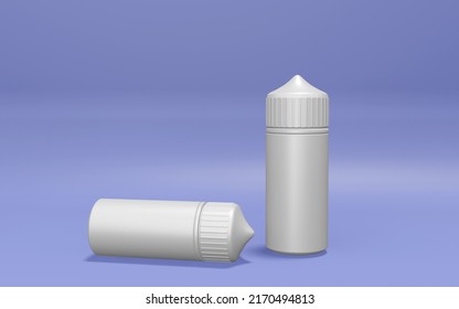 Vape Liquid Bottle Mockup 3D Rendering