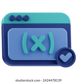Variable Programing Language 3D Illustration