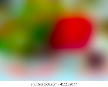 The variocolored blurred background and texture.