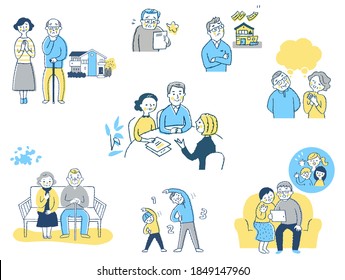 Various life scenes of the elderly - Powered by Shutterstock