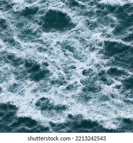 various overlooking ocean wave pattern set. photographic high detailed texture. 3d rendering illustration.