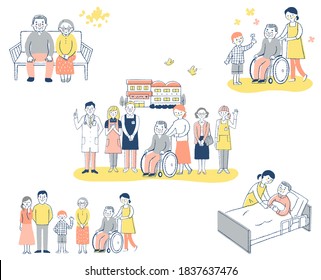 Various scenes of the elderly and their families - Powered by Shutterstock