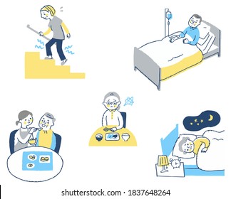 介護 ベッド 日本人 のイラスト素材 画像 ベクター画像 Shutterstock