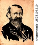 Vasily Osipovich Klyuchevsky (1841-1911) - Russian historian. Ordinary professor of Moscow University, emeritus professor of Moscow University