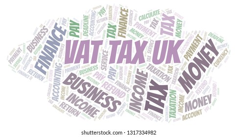 Vat Tax Uk Word Cloud.