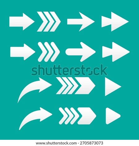 Vector arrow design illustration set 03