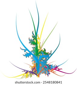 vector art form digital creation multi colour