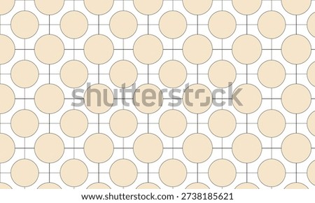 Vector clean featuring beige circles arranged in a grid pattern on white background keywords:...