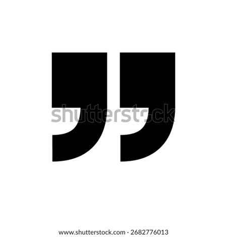 Vector Closing Quotation Mark Icon – End Quote Symbol for Blockquote, Editorial Text, Testimonial, and Communication Design