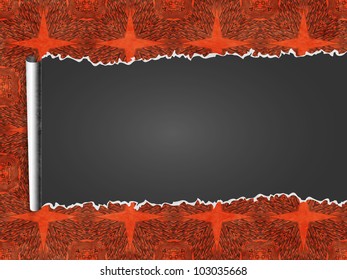 vector cute background with ripped paper