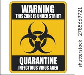 Vector danger sign toxic bio hazard. Stock illustration warning sign symbol