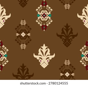 vector design, abstract  new digital seamless allover patterns, medium and small size flowers ,multi color for digital print ideas for textiles and background images stock illustration