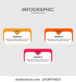 Vector flat timeline professional steps infographic