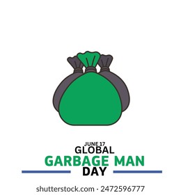 vector graphic of global garbage man day  - Powered by Shutterstock