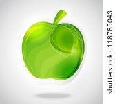 Vector green apple