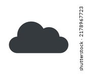 vector icon cloud   sign. Stock illustration digital web cloud connection symbol symbol clipart 