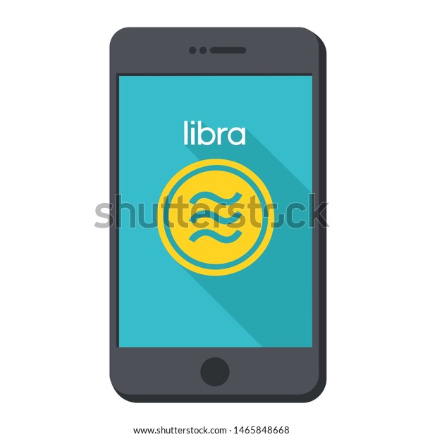 Vector Icon Gold Facebook Coin Libra のイラスト素材