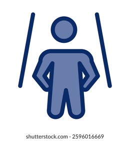 Vector icon of independence, highlighting autonomy and self-reliance in mental health.