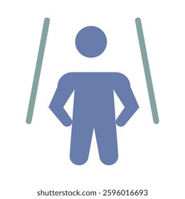 Vector icon of independence, highlighting autonomy and self-reliance in mental health.