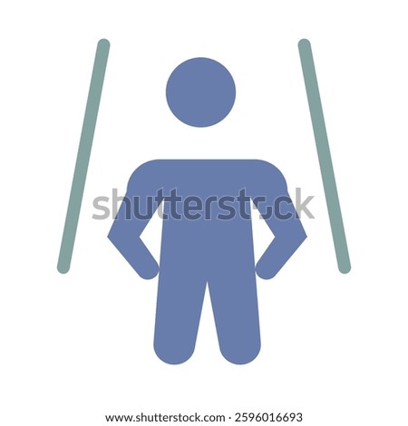 Vector icon of independence, highlighting autonomy and self-reliance in mental health.