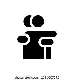 Vector icon representing acceptance, symbolizing peace with oneself and resilience.