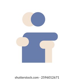 Vector icon representing acceptance, symbolizing peace with oneself and resilience.