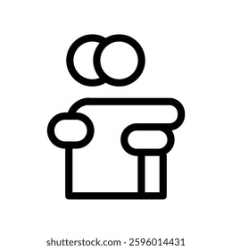 Vector icon representing acceptance, symbolizing peace with oneself and resilience.