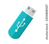 vector Icon usb flash drive memory stick. Stock illustration flash usb clipart 