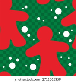 vector illustration of christmas background. Preparing gingerbread christmas cookies
