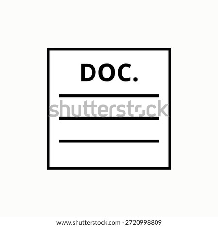Vector illustration of a doc	icon