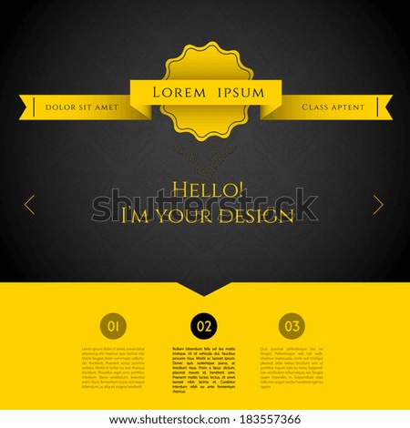 Vector illustration (eps 10) of Blurred web design template
