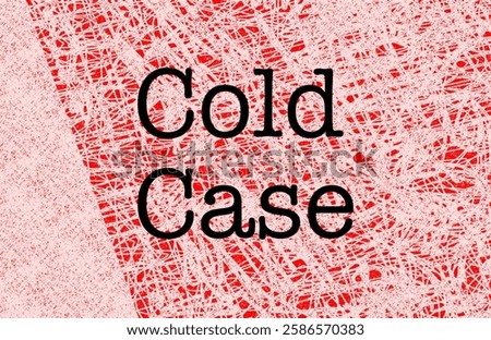 A vector illustration representing unsolved cold cases that could be cracked with forensic science.