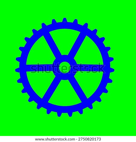 vector illustration showing the pattern of a cogwheel on a machine 