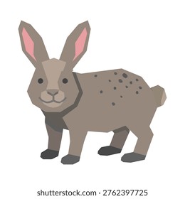 Vector image of a Rabbit, a cute and adorable animal.