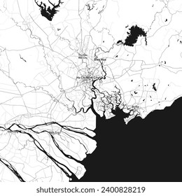 Vector map depicting Ho