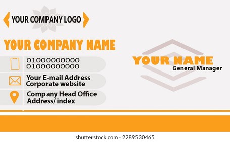 Vector Modern Creative and Clean Business Card Template. Stationery Design. Modern minimalist business card template. Corporate Business Card Design vector simple style. Branding, stationary. - Powered by Shutterstock