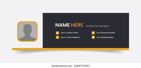 vector office email signature design - Powered by Shutterstock