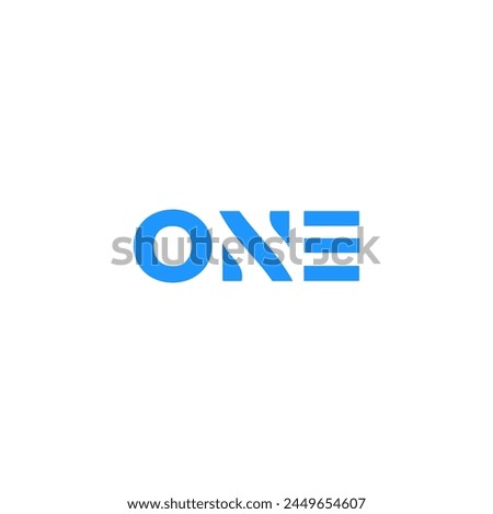 Vector one logo vector logotype