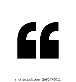 Vector Opening Quotation Mark Icon – Start Quote Symbol for Blockquote, Quotation, Editorial, and Content Design