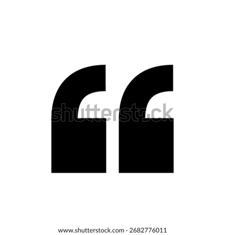 Vector Opening Quotation Mark Icon – Start Quote Symbol for Blockquote, Quotation, Editorial, and Content Design