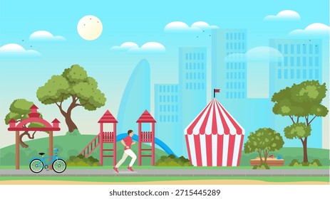 Vector People in The Park