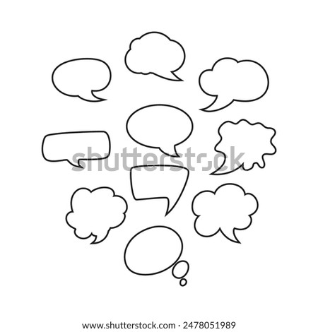 vector retro textured bubble set