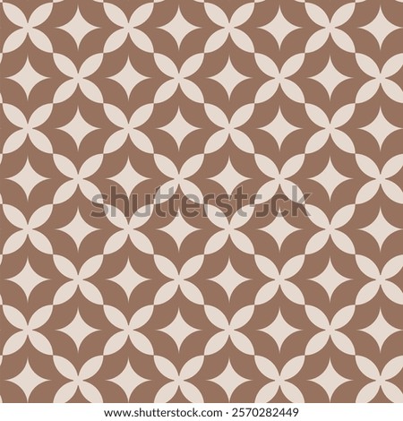 Vector seamless geometric ornamental pattern, vintage retro style, abstract background