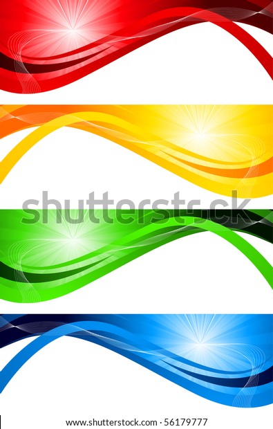 Vector Set Bright Banners Clipart Stock Illustration 56179777 ...