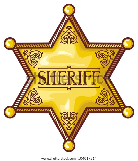 Vector Sheriffs Star Stock Illustration 104017214